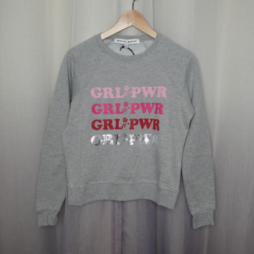 Women's Rebecca Minkoff Sweatshirt M Grey Multi NWT